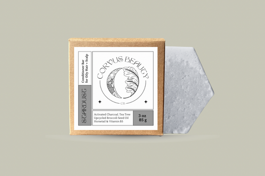 STARDUST: Clarifying Conditioner Bar for Oily Hair - Corvus Botanicals