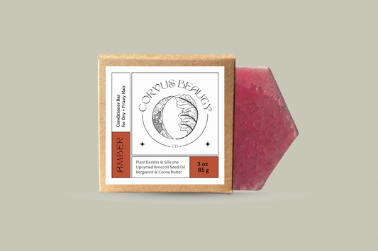 AMBER: Conditioner Bar for Dry and Frizzy Hair - Corvus Botanicals