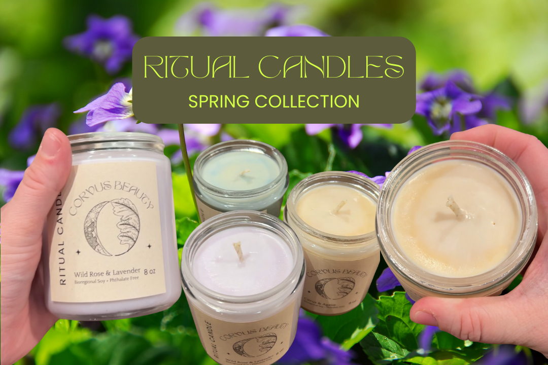 Spring Ritual Candles - Corvus Botanicals