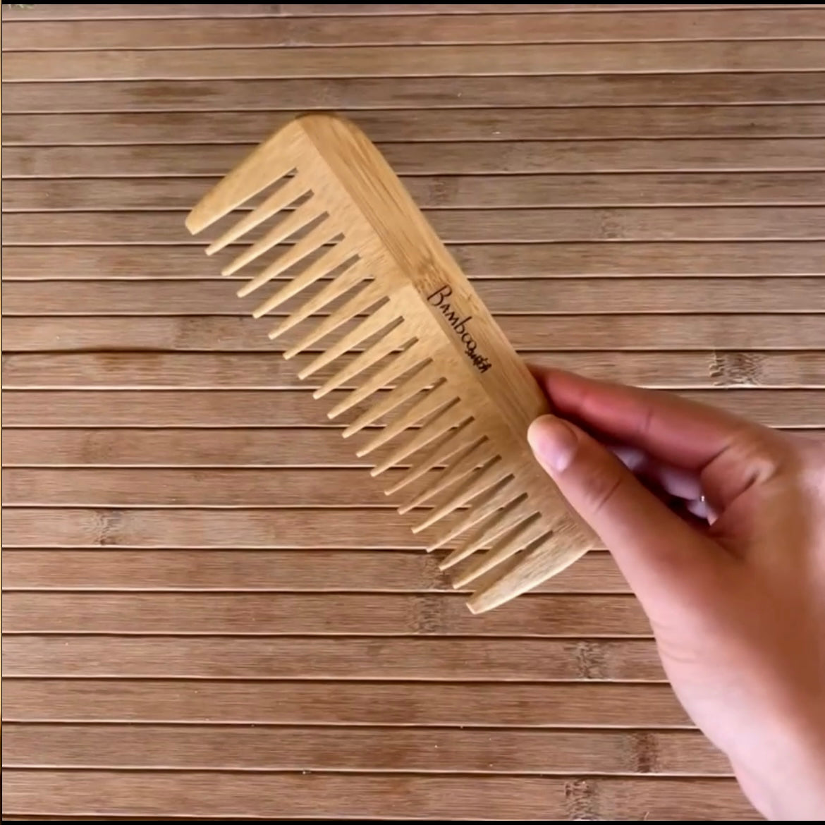 Bamboo Wide Tooth Comb