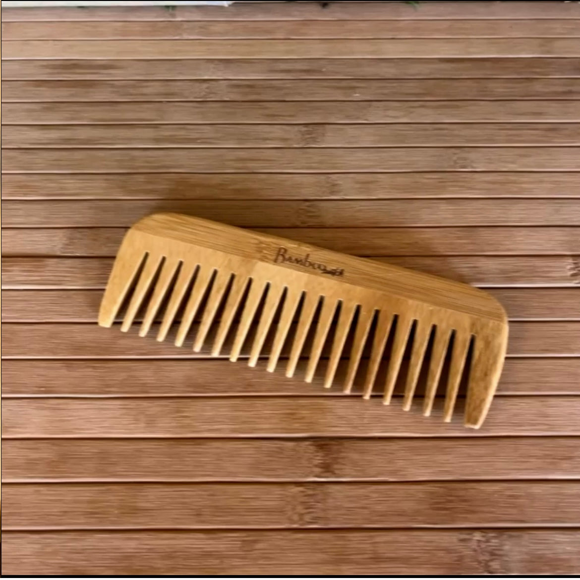 Bamboo Wide Tooth Comb