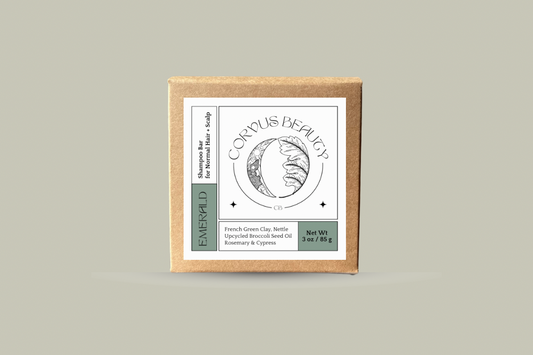 EMERALD: Maintenance Shampoo Bar for Normal Hair and Scalp - Corvus Botanicals