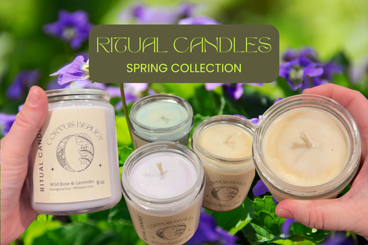 Spring Ritual Candles - Corvus Botanicals