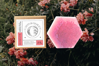 SUNSTONE Conditioner Bar for Thickening + Strength - Corvus Botanicals