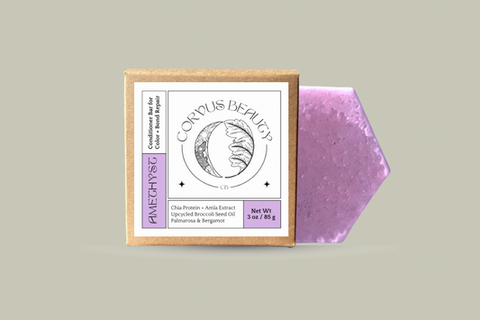 AMETHYST Conditioner Bar for Color + Bond Repair - Corvus Botanicals