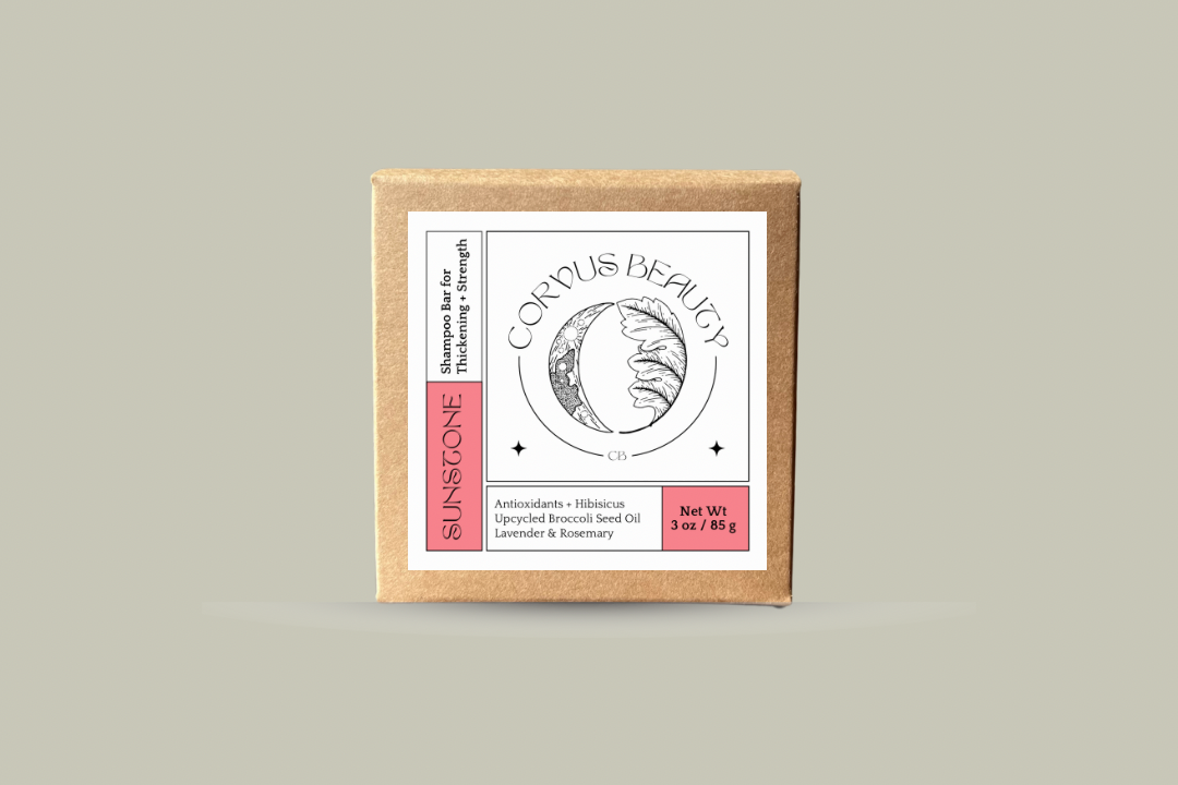 SUNSTONE Shampoo Bar for Thickening + Strength - Corvus Botanicals